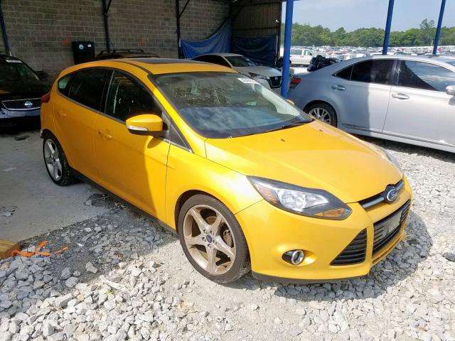 1FAHP3N28CL346137 - 2012 FORD FOCUS TITA YELLOW photo 1