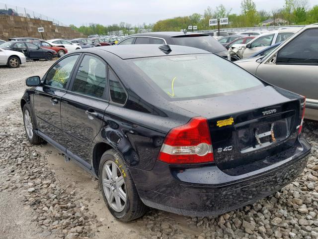 YV1MS382672308480 - 2007 VOLVO S40 2.4I BLACK photo 3