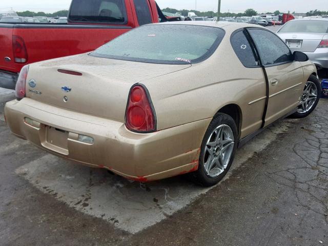 2G1WW12E649171248 - 2004 CHEVROLET MONTE CARL 金色 照片 4