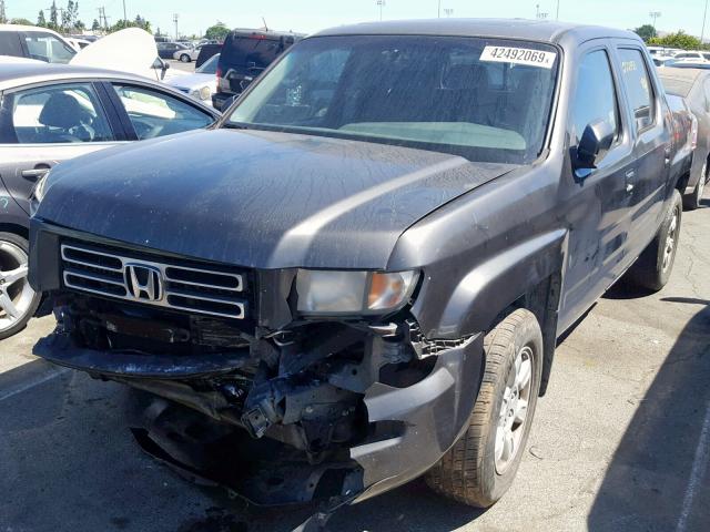 2HJYK16547H525263 - 2007 HONDA RIDGELINE GRAY photo 2