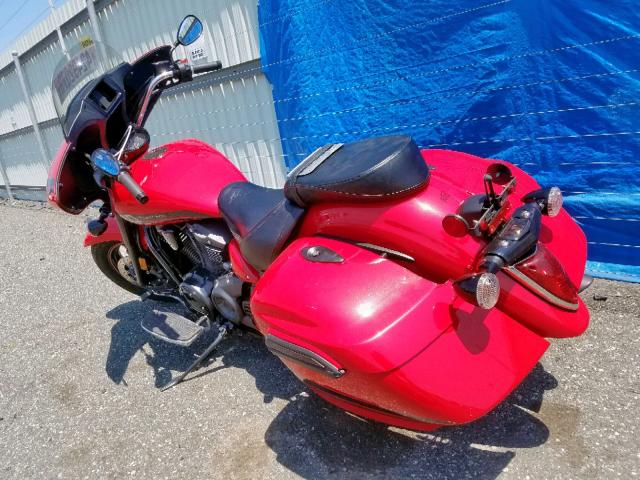 JYAVP32E4FA005969 - 2015 YAMAHA XVS1300 CT RED photo 3