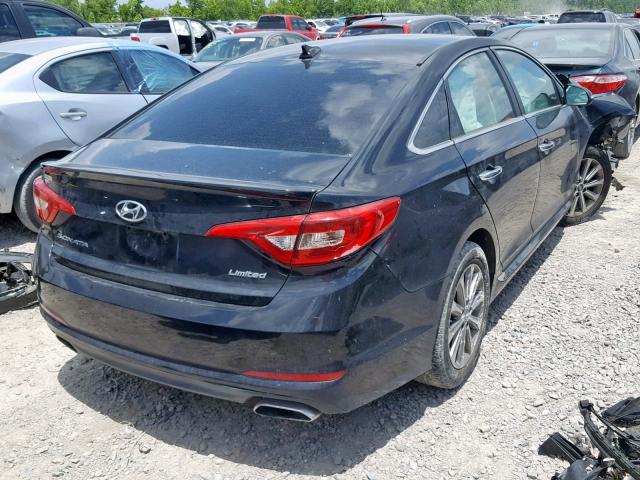 5NPE34AF4GH304369 - 2016 HYUNDAI SONATA SPO BLACK photo 4