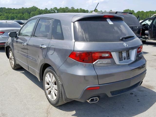 5J8TB1H29AA005195 - 2010 ACURA RDX CHARCOAL photo 3