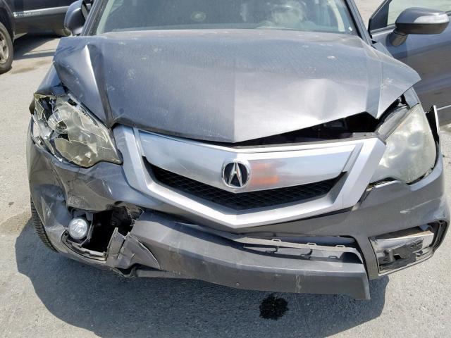 5J8TB1H29AA005195 - 2010 ACURA RDX CHARCOAL photo 7