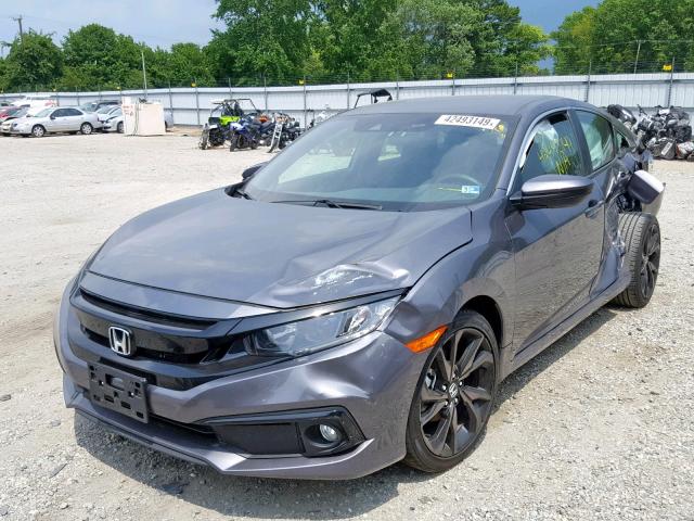 19XFC2F8XKE025542 - 2019 HONDA CIVIC SPOR GRAY photo 2