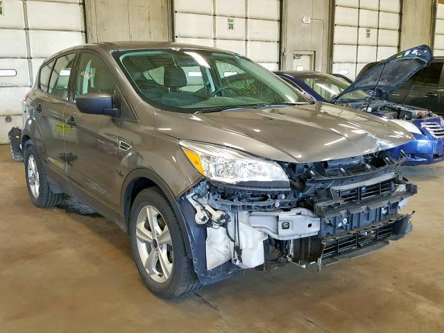 1FMCU0F71EUE52928 - 2014 FORD ESCAPE S GRAY photo 1