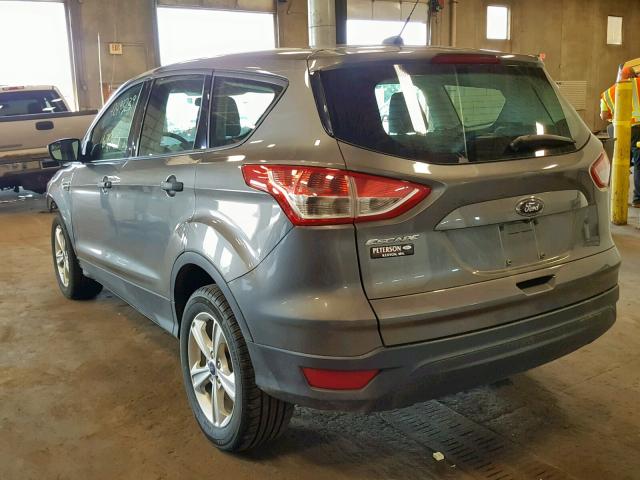 1FMCU0F71EUE52928 - 2014 FORD ESCAPE S GRAY photo 3