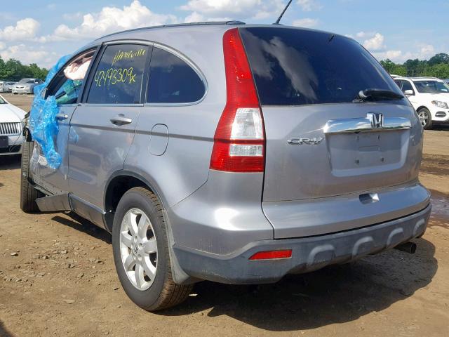 5J6RE48757L003836 - 2007 HONDA CR-V EXL SILVER photo 3