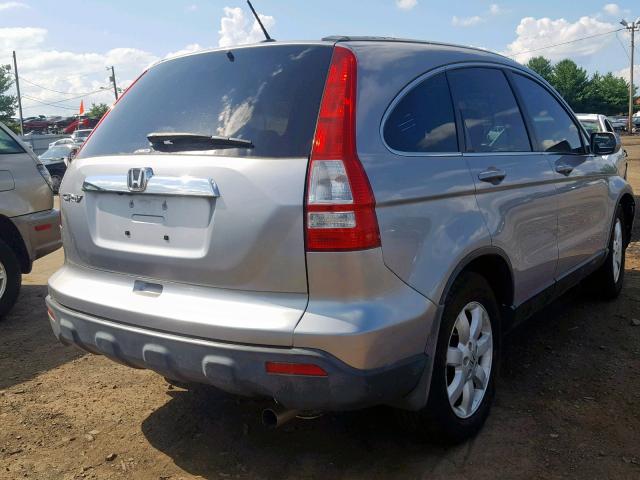 5J6RE48757L003836 - 2007 HONDA CR-V EXL SILVER photo 4