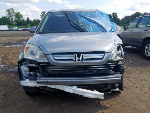 5J6RE48757L003836 - 2007 HONDA CR-V EXL SILVER photo 9