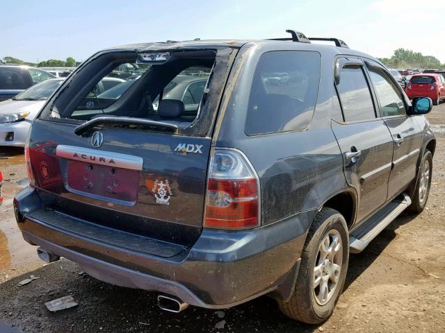 2HNYD18664H554421 - 2004 ACURA MDX TOURIN GRAY photo 4