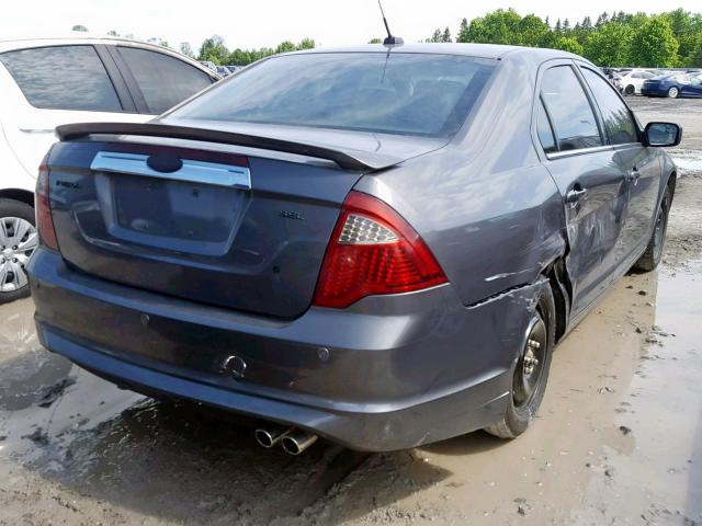 3FAHP0JA2CR126506 - 2012 FORD FUSION SEL GRAY photo 4