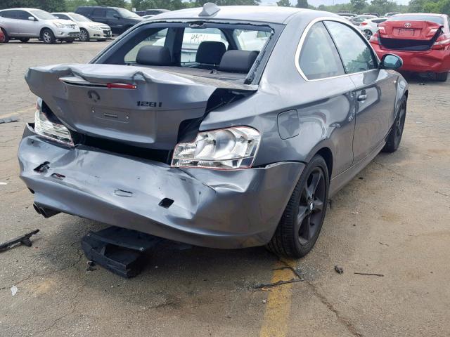 WBAUP73509VK75894 - 2009 BMW 128 I GRAY photo 4