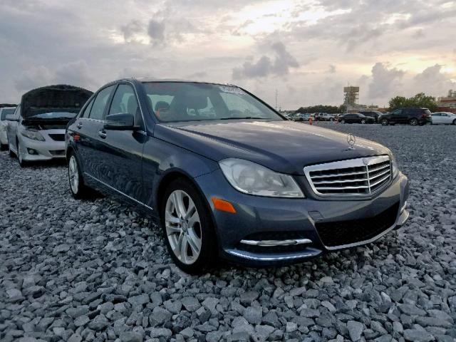 WDDGF4HB2DR268453 - 2013 MERCEDES-BENZ C 250 BLUE photo 1