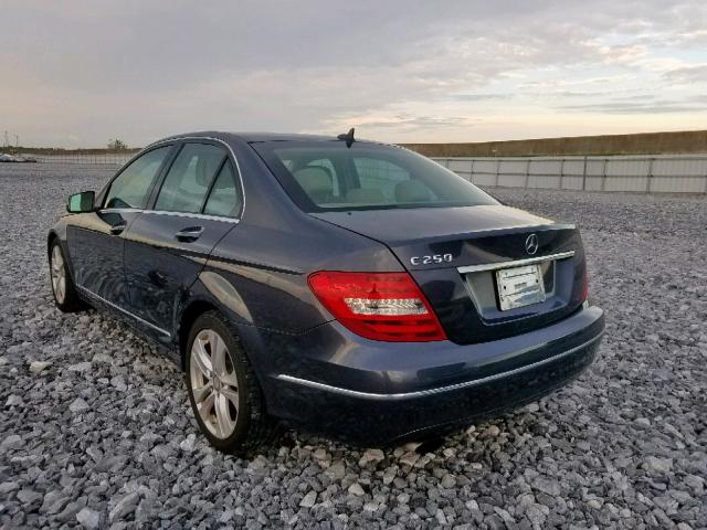 WDDGF4HB2DR268453 - 2013 MERCEDES-BENZ C 250 BLUE photo 3