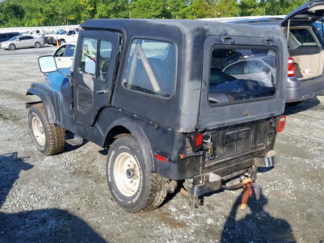 J8F83AA034901 - 1978 JEEP CJ-5 BLUE photo 3