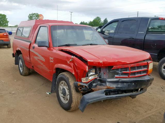 1B7FL26X7PS231218 - 1993 DODGE DAKOTA RED photo 1