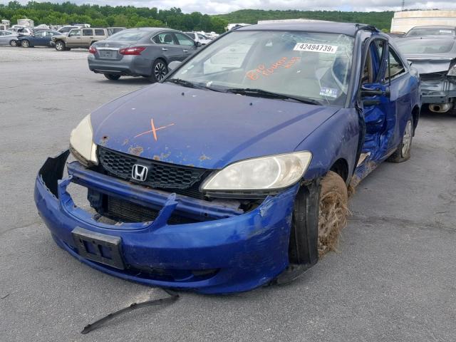 1HGEM22164L061175 - 2004 HONDA CIVIC DX V WHITE photo 2