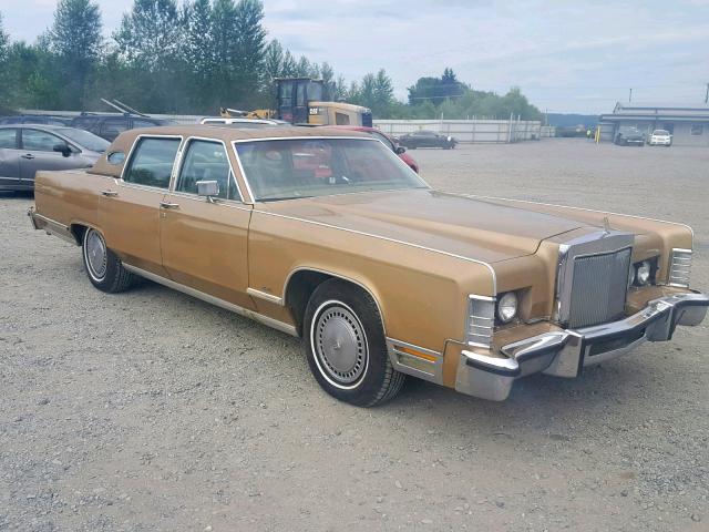 8Y82A821949 - 1978 LINCOLN CONTINENTA GOLD photo 1