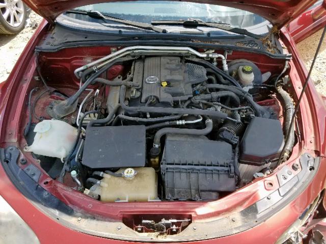 JM1NC26F370137786 - 2007 MAZDA MX-5 MIATA RED photo 7