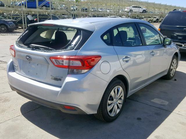 4S3GTAA69K3713821 - 2019 SUBARU IMPREZA SILVER photo 4