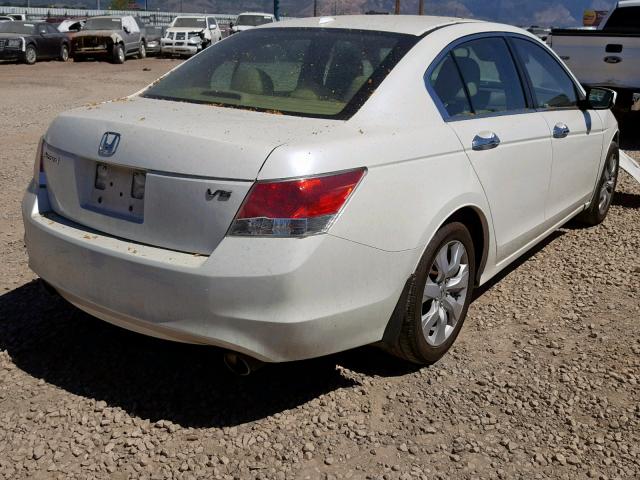 1HGCP3F88AA000834 - 2010 HONDA ACCORD EXL WHITE photo 4