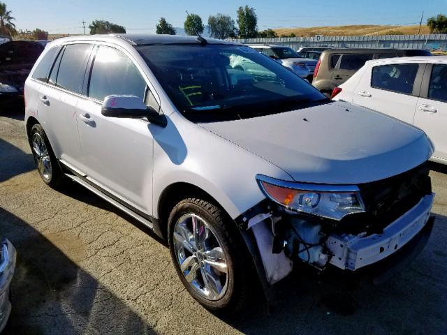 2FMDK3J96DBA64537 - 2013 FORD EDGE SEL WHITE photo 1