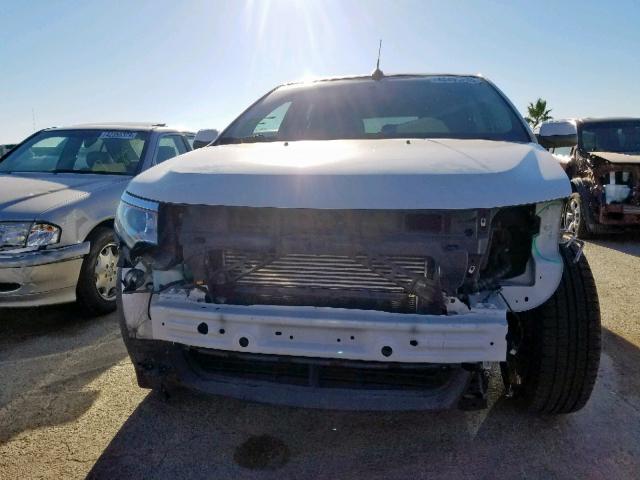 2FMDK3J96DBA64537 - 2013 FORD EDGE SEL WHITE photo 9