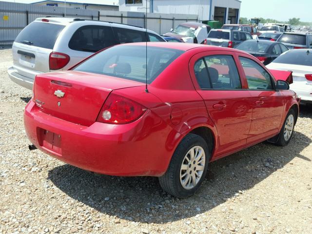 1G1AD5F54A7228982 - 2010 CHEVROLET COBALT 1LT RED photo 4