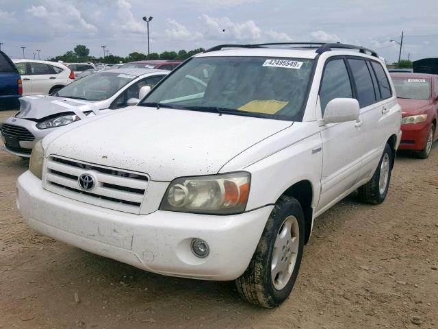 JTEEP21A250107252 - 2005 TOYOTA HIGHLANDER WHITE photo 2