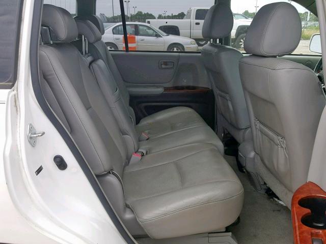 JTEEP21A250107252 - 2005 TOYOTA HIGHLANDER WHITE photo 6