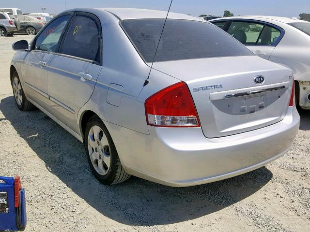 KNAFE222495611183 - 2009 KIA SPECTRA EX SILVER photo 3