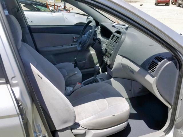 KNAFE222495611183 - 2009 KIA SPECTRA EX SILVER photo 5