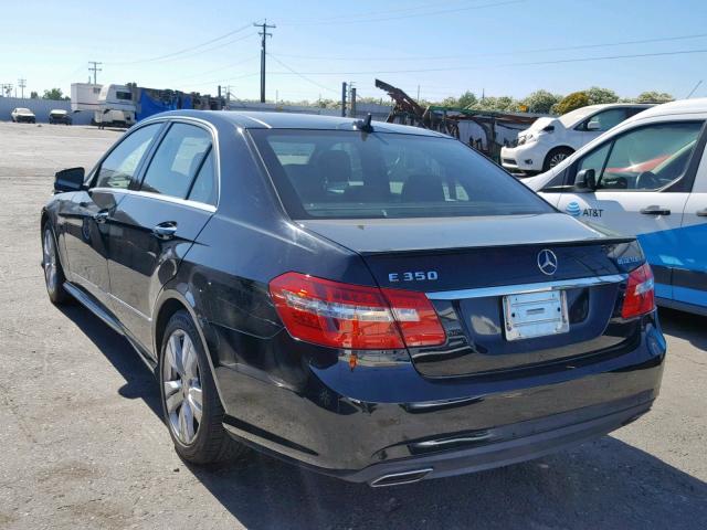 WDDHF2EB1BA349596 - 2011 MERCEDES-BENZ E 350 BLUE BLACK photo 3