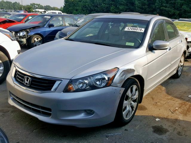 1HGCP36898A011626 - 2008 HONDA ACCORD EXL SILVER photo 2