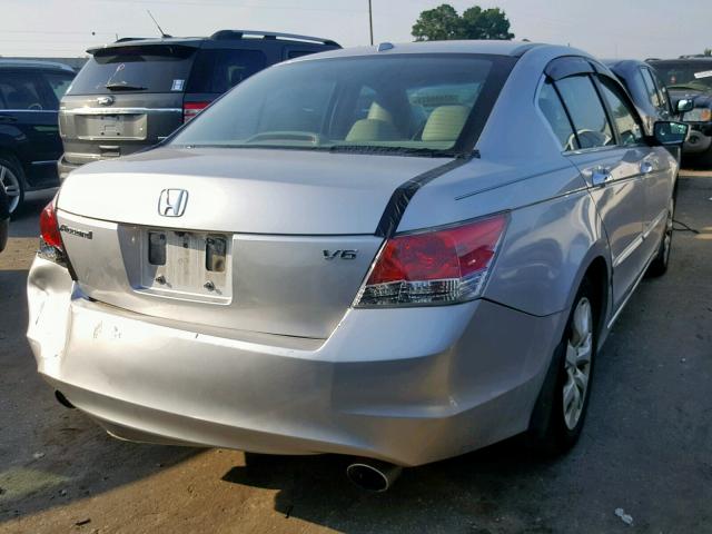 1HGCP36898A011626 - 2008 HONDA ACCORD EXL SILVER photo 4