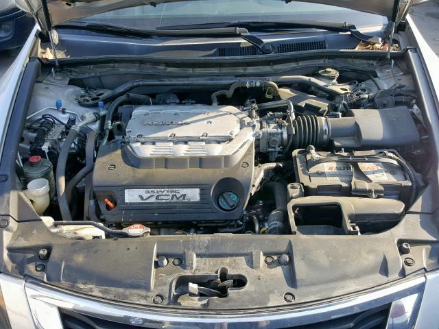 1HGCP36898A011626 - 2008 HONDA ACCORD EXL SILVER photo 7