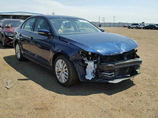 3VWLL7AJ5EM444366 - 2014 VOLKSWAGEN JETTA TDI BLUE photo 1