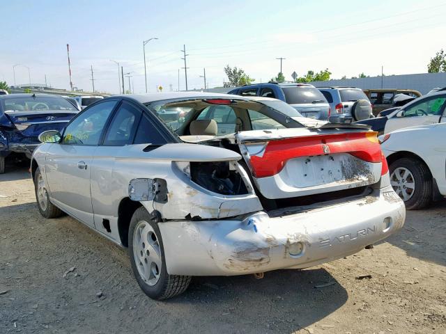 1G8ZY12762Z187320 - 2002 SATURN SC2 SILVER photo 3