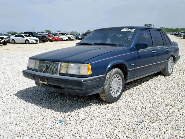 YV1KS9508P0034885 - 1993 VOLVO 960 BLUE photo 2