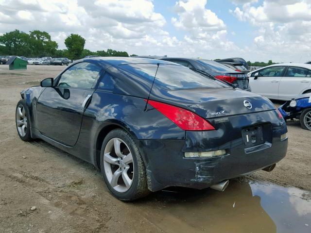 JN1BZ34D58M704988 - 2008 NISSAN 350Z COUPE BLACK photo 3