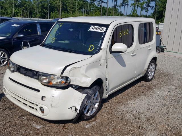 JN8AZ2KR1AT151810 - 2010 NISSAN CUBE BASE WHITE photo 2