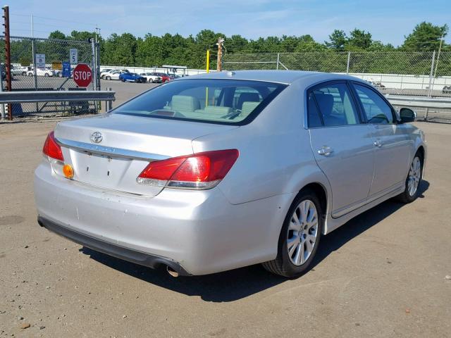 4T1BK3DB4CU469911 - 2012 TOYOTA AVALON BAS SILVER photo 4