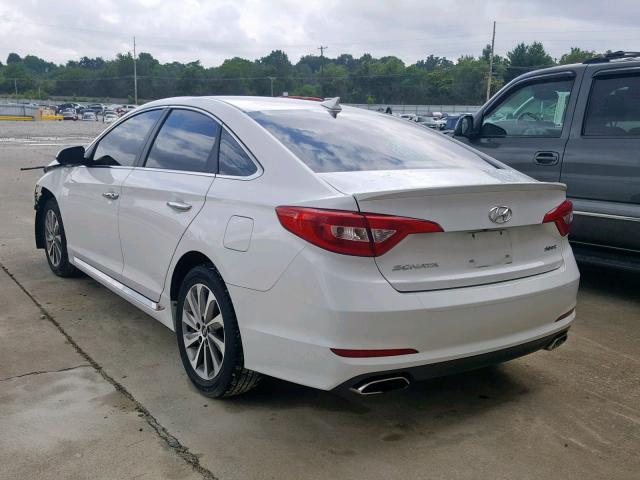 5NPE34AF5FH069320 - 2015 HYUNDAI SONATA SPO WHITE photo 3