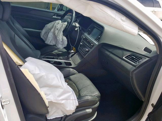 5NPE34AF5FH069320 - 2015 HYUNDAI SONATA SPO WHITE photo 5