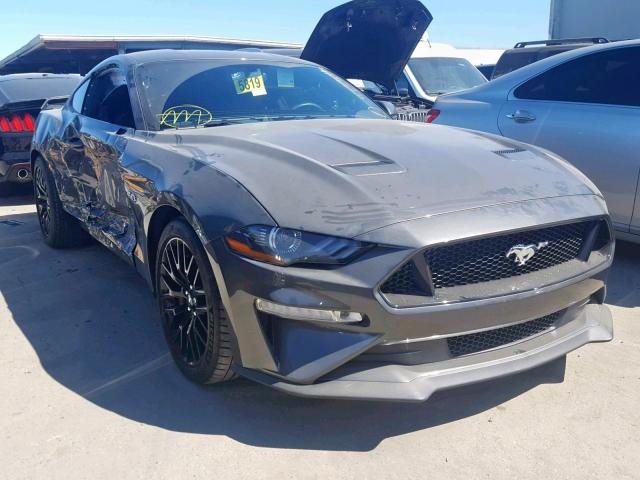 1FA6P8CF0J5132304 - 2018 FORD MUSTANG GT GRAY photo 1