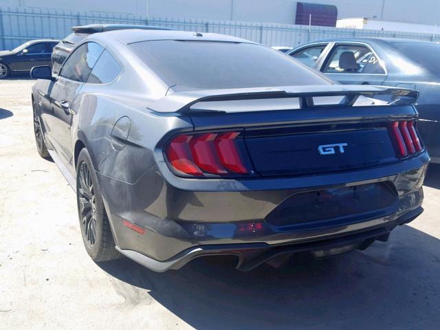 1FA6P8CF0J5132304 - 2018 FORD MUSTANG GT GRAY photo 3