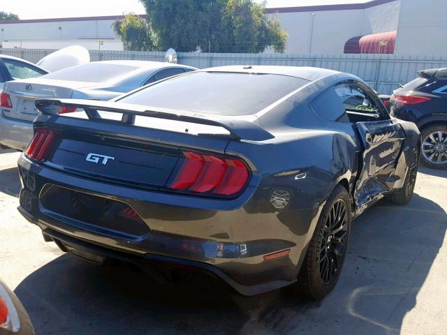 1FA6P8CF0J5132304 - 2018 FORD MUSTANG GT GRAY photo 4