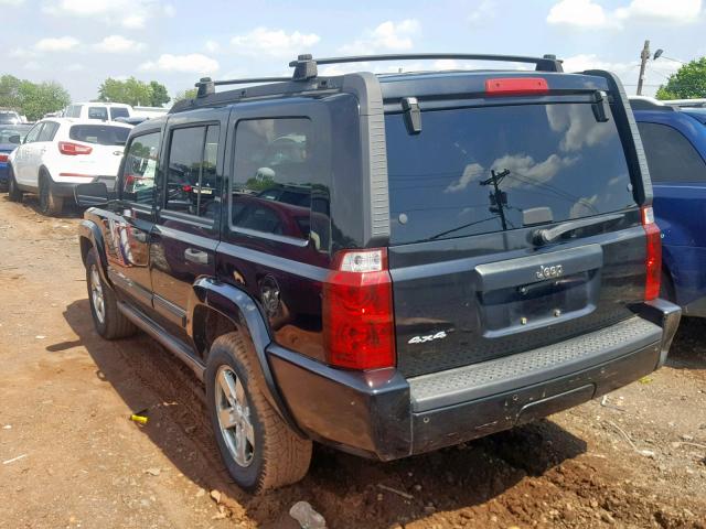 1J8HG48K56C365334 - 2006 JEEP COMMANDER BLACK photo 3