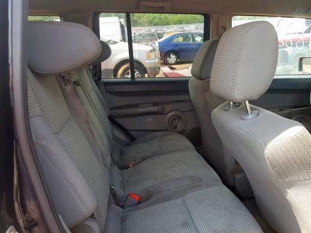 1J8HG48K56C365334 - 2006 JEEP COMMANDER BLACK photo 6